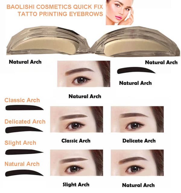 Baolishi Quick Fix TATTOO Printing  Eyebrow-Shade5 Medium Brown
