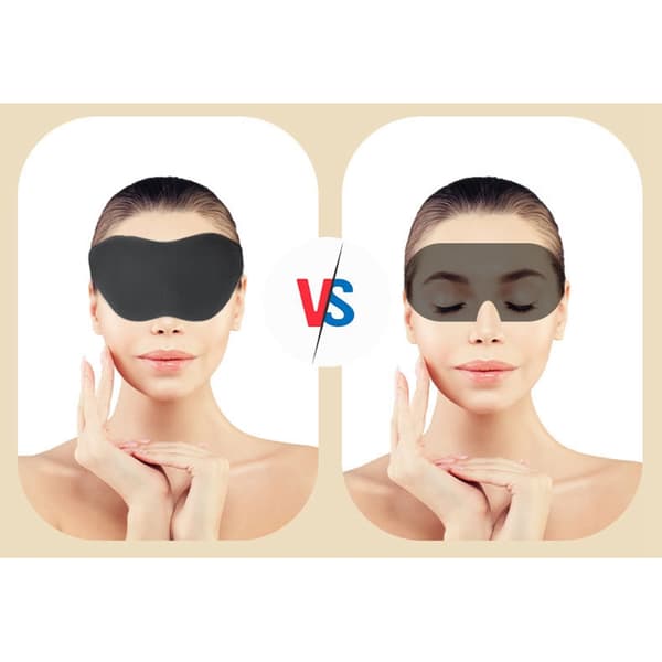 INF Ultramjuk sovmask/ögonmask sova Svart