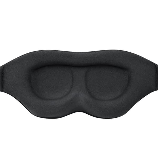 INF Ultramjuk sovmask/ögonmask sova Svart