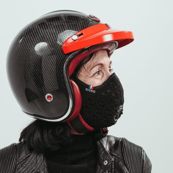 Nano One® Hexagon R-Pur mask - svart/svart - TU