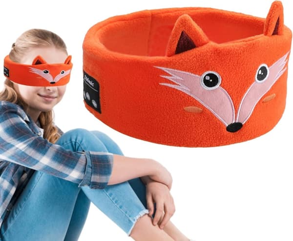 INF Sovhörlurar / sovmask med Bluetooth-hörlurar Orange