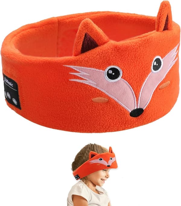 INF Sovhörlurar / sovmask med Bluetooth-hörlurar Orange