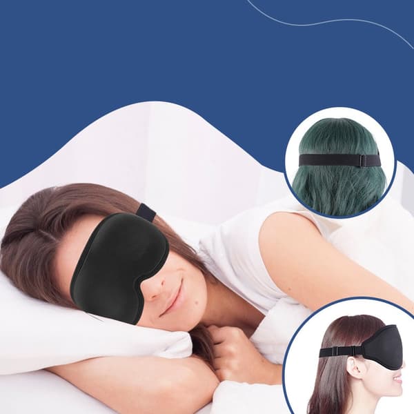 3D Sovmask med Öronproppar