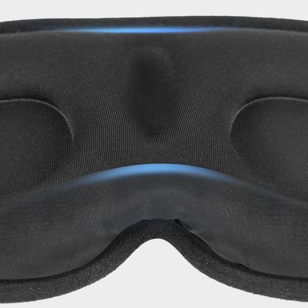 INF Bekväm sovmask med ljusblockering och 3D-design Svart