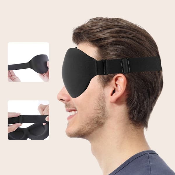 INF 3D sovemaske Sort