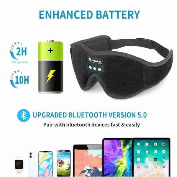 Sovmask med Inbyggda Bluetooth Högtalare