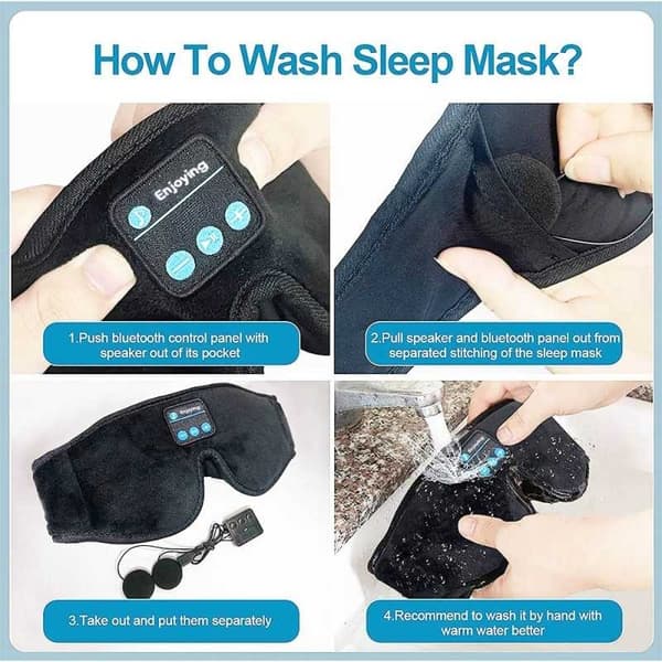 Sovmask med Inbyggda Bluetooth Högtalare