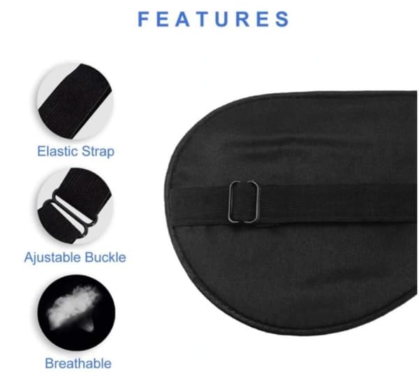 SLEEP MASK EYE MASK 100% SILK MUSTA