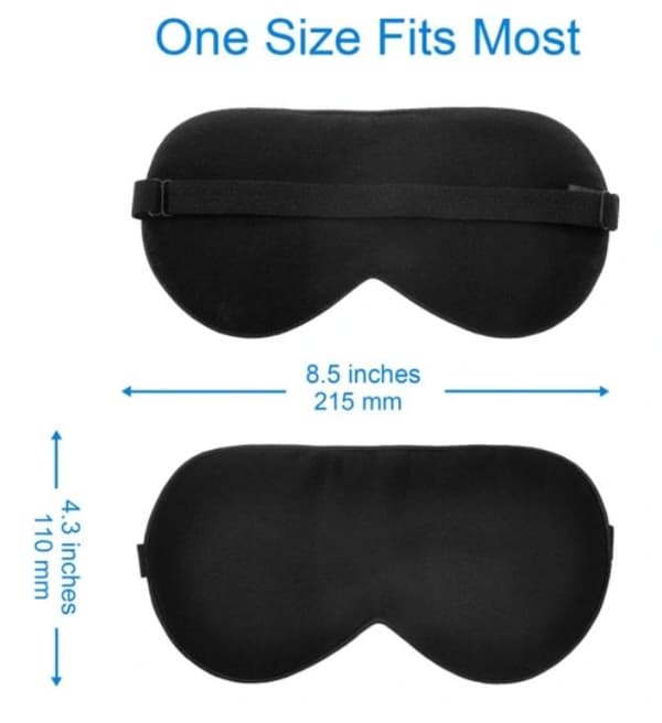 SLEEP MASK EYE MASK 100% SILK MUSTA