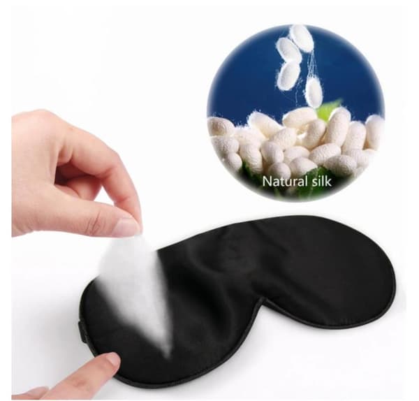SLEEP MASK EYE MASK 100% SILK MUSTA