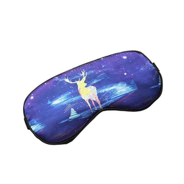 Blackout Sleep Eye Mask Målad Älg Flerfärgad