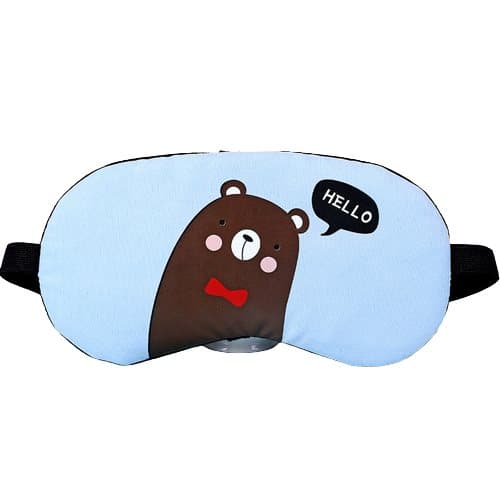 Söt tecknad ögonmask sovmask