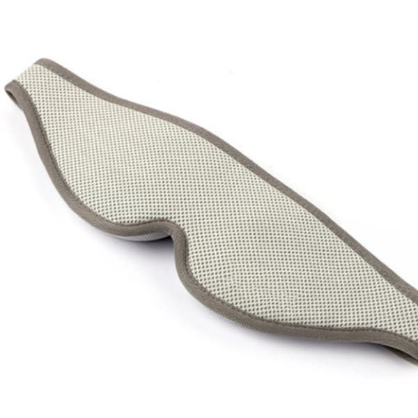 3D justerbar tryckavlastande nattsömn ögonmask med 1 par C-koppspackning Mörkgrå