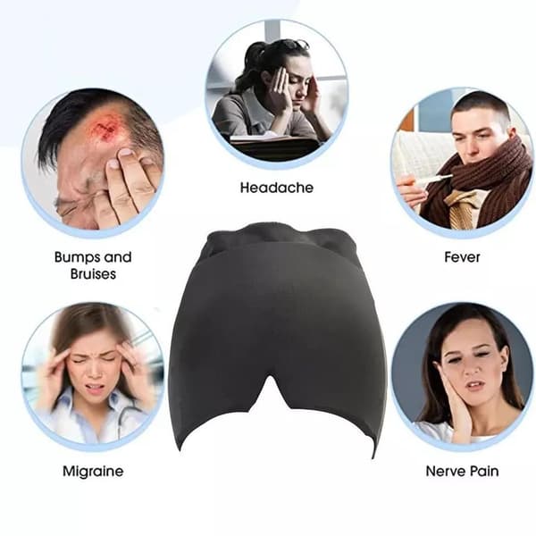Ögonmask mot Huvudvärk - Gelmask - Svalkande/värmande mask