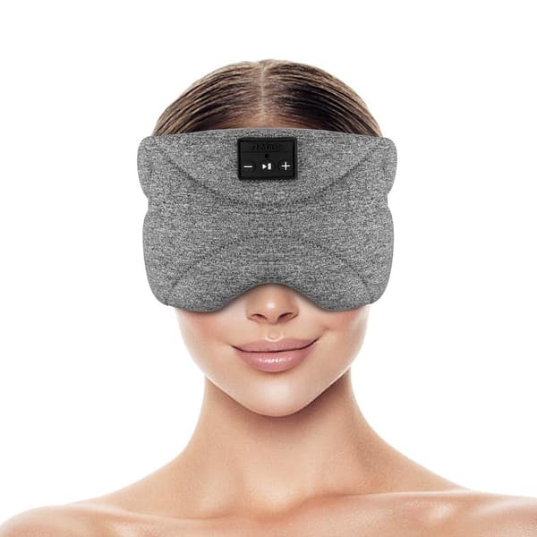 INF Bluetooth-hodebånd/sovemaske Sovehodetelefoner Grå