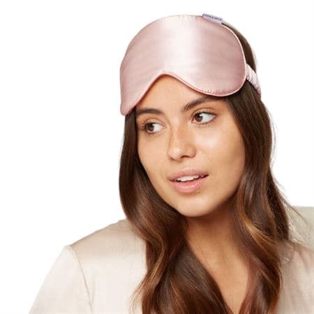 UNIQ Lyxig ögonmask i 100% silke - Ros