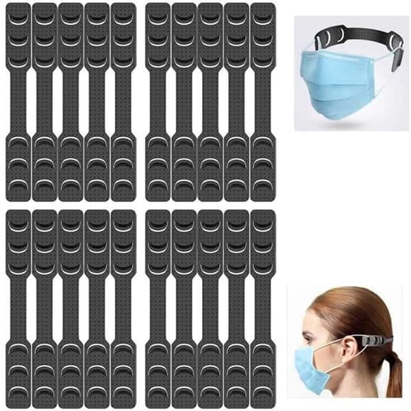 20st maskfäste för justerbar mask, barn, vuxen mask förlängningskrok mask öron smärtlindring