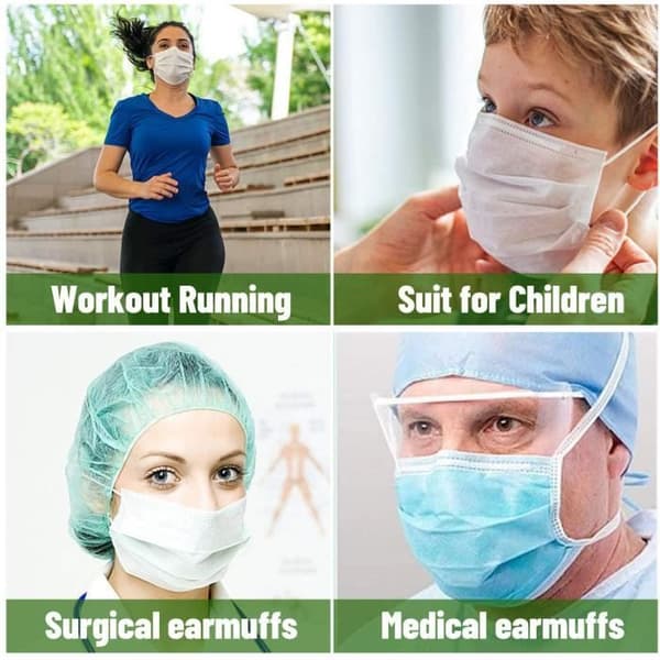 NALISSA® - Förlängning för mask, krokar, silikonband för öronen