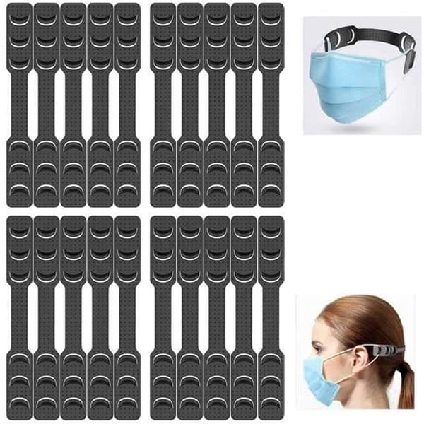 20 ST maskfäste för justerbar mask, barn, vuxen mask förlängningskrok öronvärkmask