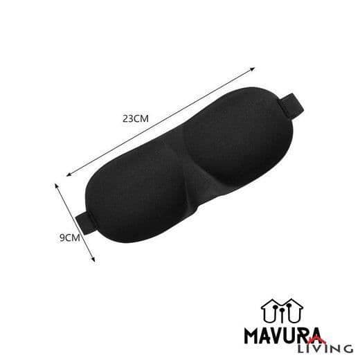 Sömnmask - MAVURA - ComfortSleep 3D - Opak - Justerbar - Mjuk bomull