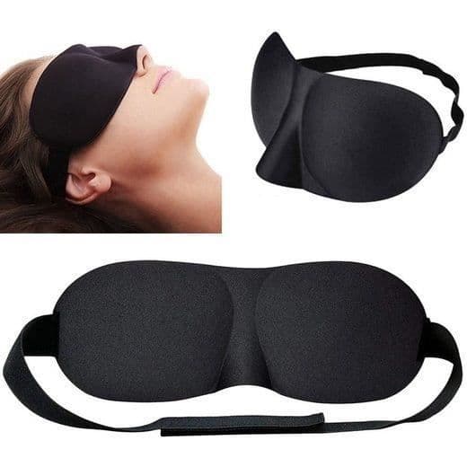 Sömnmask - MAVURA - ComfortSleep 3D - Opak - Justerbar - Mjuk bomull