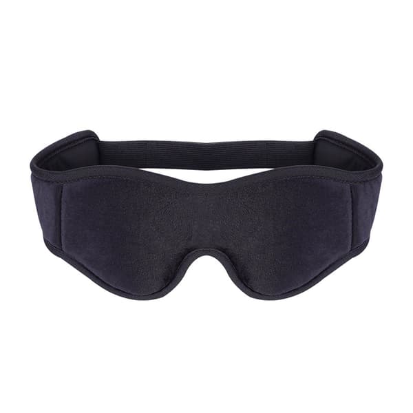 INF 3D Contoured Sleep Eye Mask (svart med Nose Wing Kardborre Super Soft)