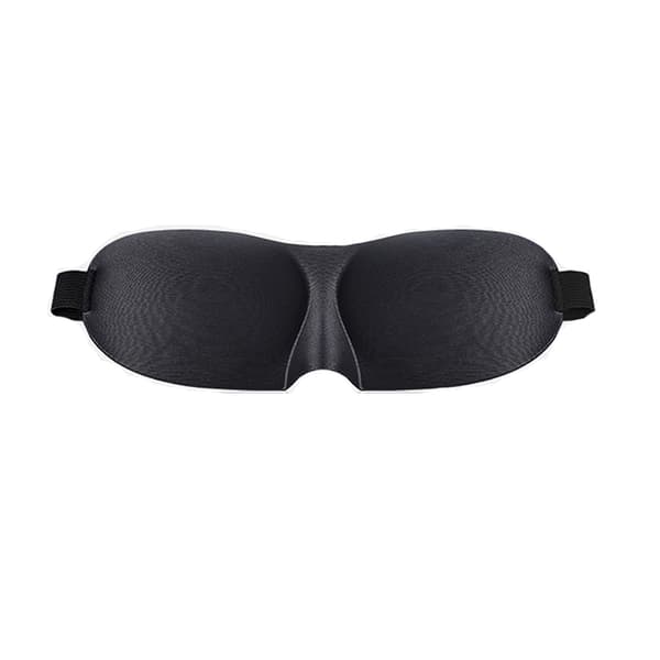INF 3D-sömnmask för resor och hem Svart