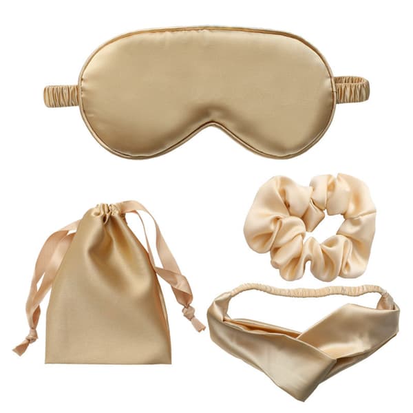 INF Silk-Like Sleep Eye Eye Mask 4-osainen setti äärimmäiseen mukavuuteen