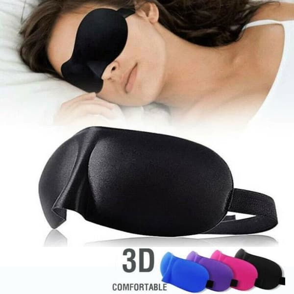 Ultrakomfortabel 3D nattmask för sömn, tupplur, resor, vila, sova gott och vara utvilad. nattmask