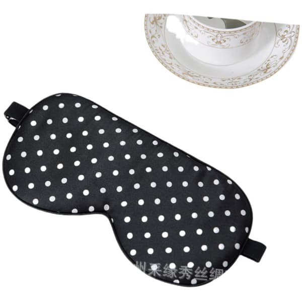 INF Silke sovemaske til kvinder og mænd, 100 % Mulberry Silk øjenmaske