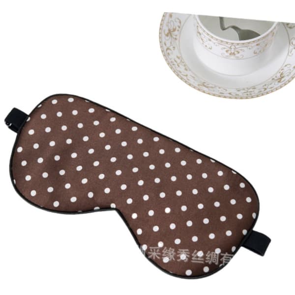 INF Silke sovemaske til kvinder og mænd, 100 % Mulberry Silk øjenmaske