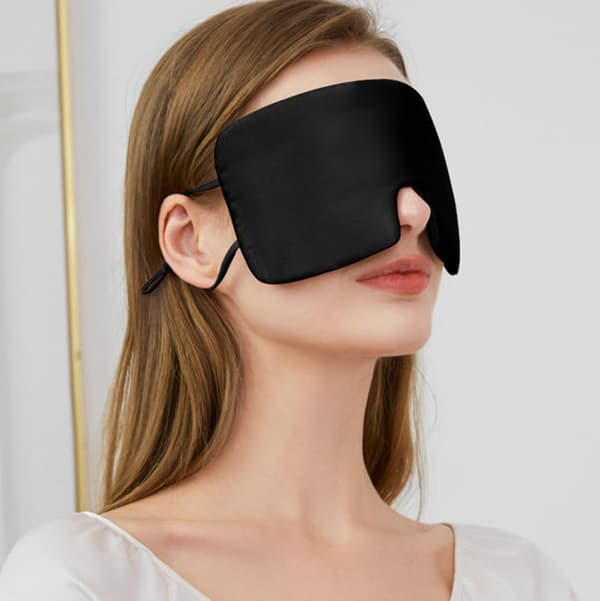 INF Överdimensionerad sidensovmask för män och kvinnor