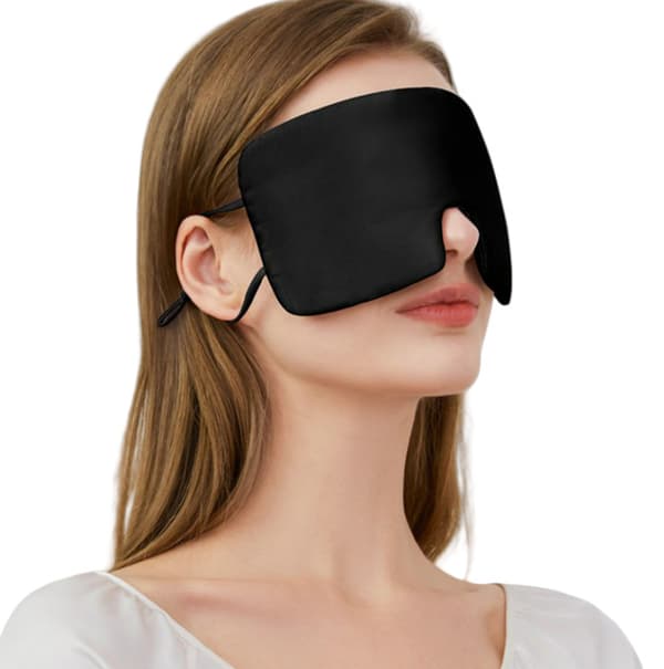 INF Överdimensionerad sidensovmask för män och kvinnor
