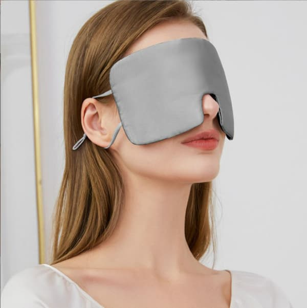 INF Överdimensionerad sidensovmask för män och kvinnor