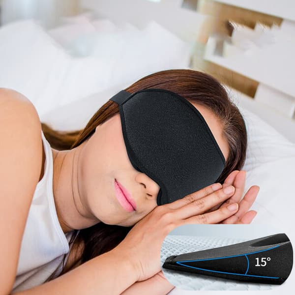 INF Sömnmask, 3D-formad ögonmask för att sova med öronproppar