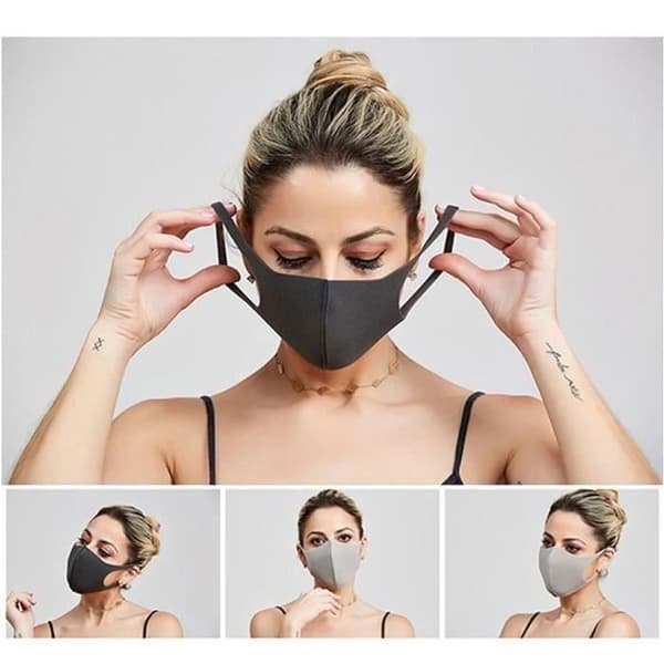 Masker - Flerfärgad - Paket med 10 - Återanvändbara - Tvättbara - Antidamm