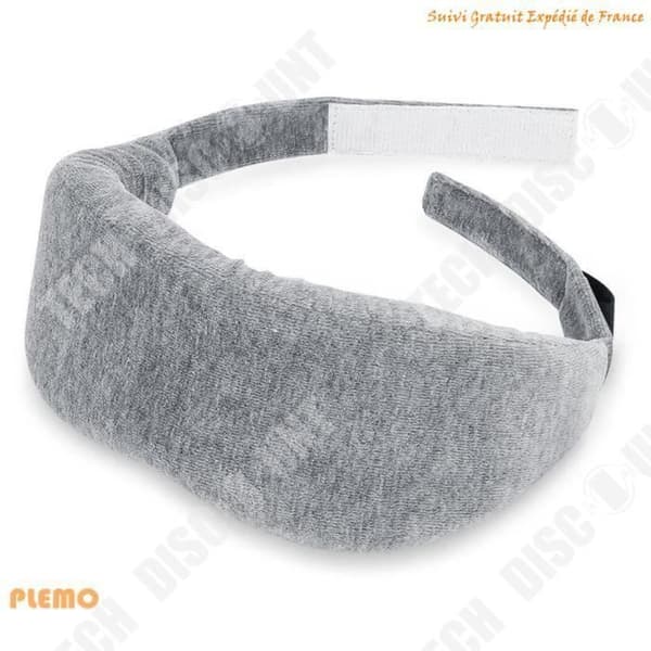 TD® Insomnia and Travel Night Sleep Eye Mask, Memory Foam, Anti Light, Massage Sensation, Ergonomisk, Grå