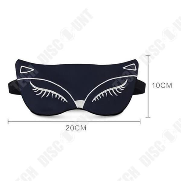 TD® Cat Eye Mask Sömnmask Andas Bekväm Marinblå - Ögonskydd Sömnmask för resor