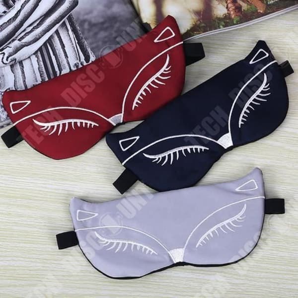 TD® Cat Eye Mask Sömnmask Andas Bekväm Marinblå - Ögonskydd Sömnmask för resor