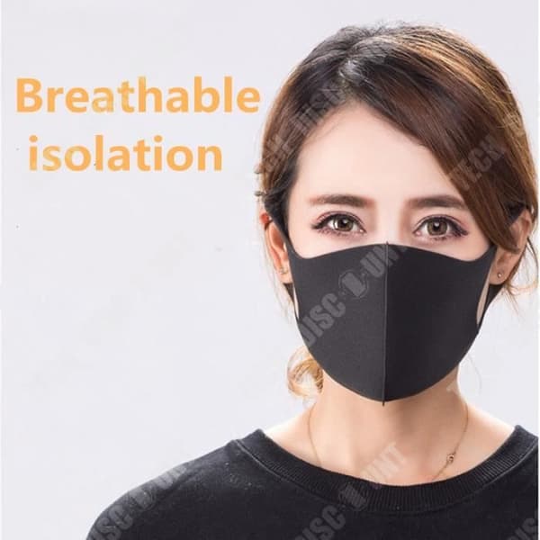 TD® Sports Mask - TECH RABATT - Outdoor Travel - Svart - Tvättbara masker