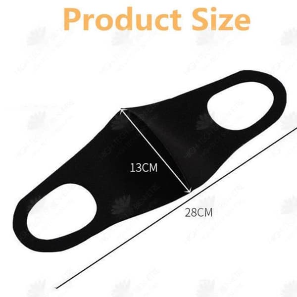 HTBE® 3D Stereo Travel Face Shield Dammtät Sponge Face Shield 3D Stereo Black Thin Cup