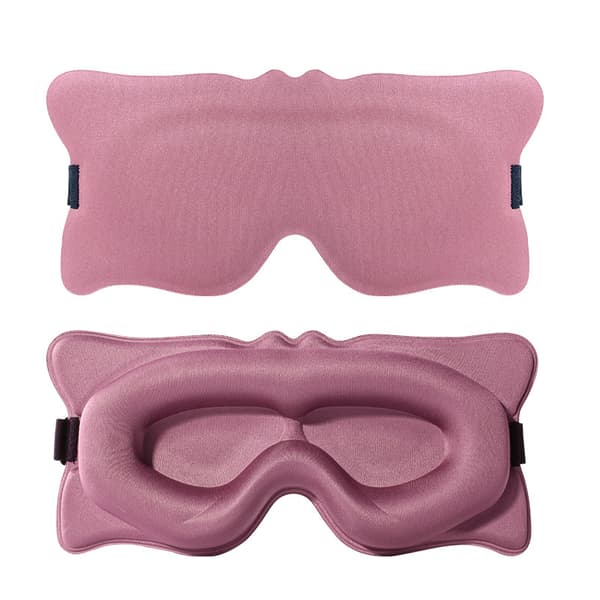 INF 3D-konturert sovemaske - Ultimat lysblokkering Rosa