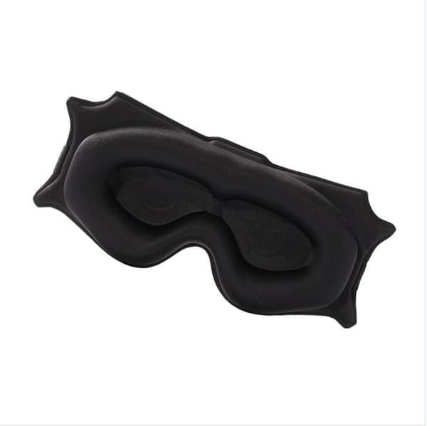 INF 6D Konturerad Sovmask - Ultimat Komfort & Mörker Svart