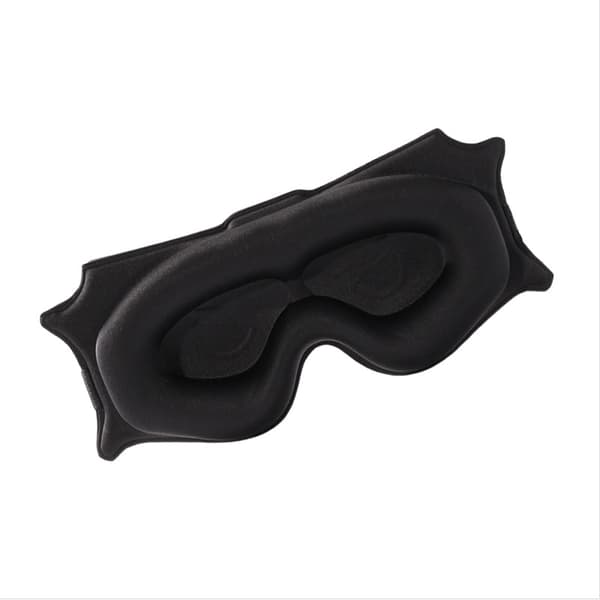 INF 6D Konturerad Sovmask - Ultimat Komfort & Mörker Svart