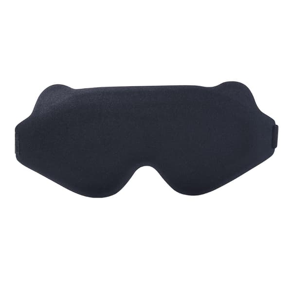 INF 3D-konturerad sömnögonmask för ljusblockering Svart