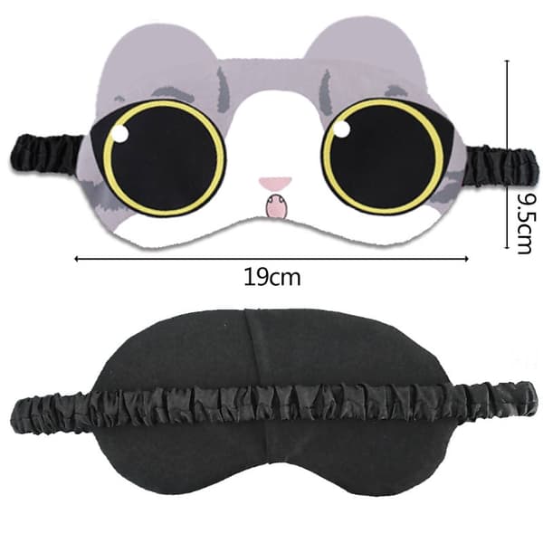 INF Justerbar Sovmask med Roligt Uttryck (2-pack)