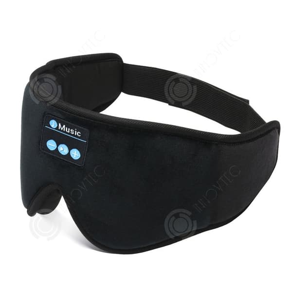 INN Nattmask 200mAh 10 timmars autonomi musikalisk 3D trådlös bluetooth sömnblockerande vid middagstid minnesskum