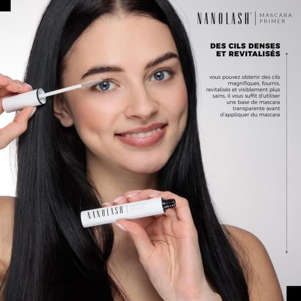 Nanolash Eyelash Primer 10 ml - ökar volymen på ögonfransbasen, transparent mascarabas