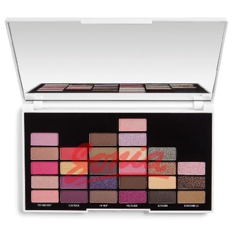 I Heart Revolution Palette 27 set of eye shadows NOW That's I Call 90s Makeup 1op.