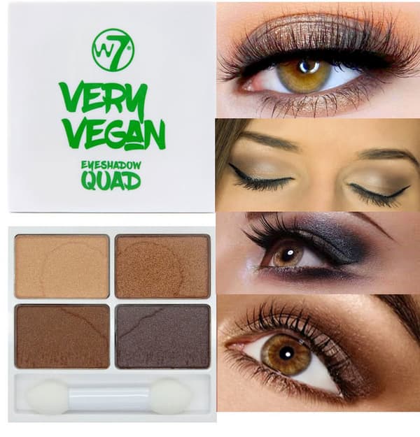 W7 Very Vegan Eyeshadow Quad-Autumn Amber